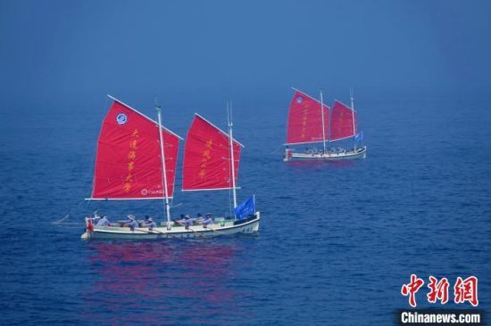 大連海事大學凌風遠航隊圓滿完成橫渡渤海航程
